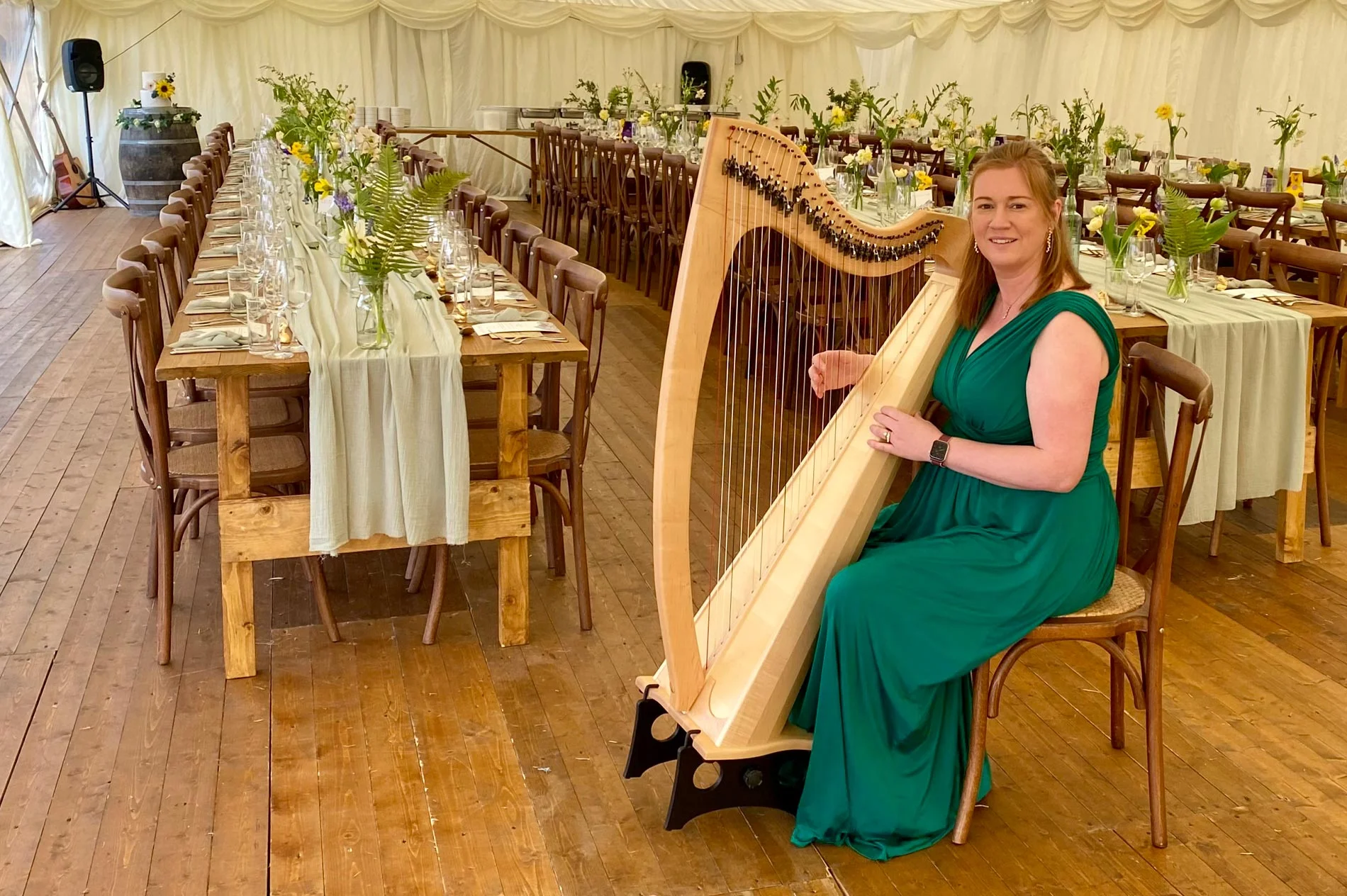 Jennifer Port - harp playing and singing for your wedding